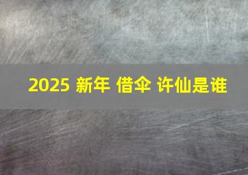 2025 新年 借伞 许仙是谁